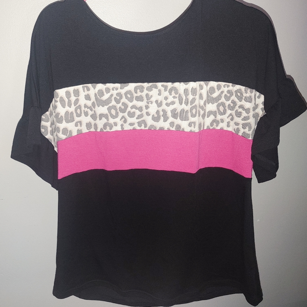 Animal print blouse